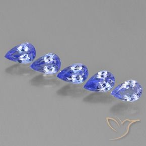 2.24 ctw Blue Tanzanite Stones, Natural Tanzanite in Pear Facet Shape for Sale