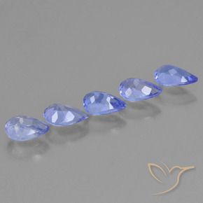 Tanzanite Gemstones in 6 x 4 mm (calibrated) Size for Sale, Tanzanite Stones in Medium Blue Color