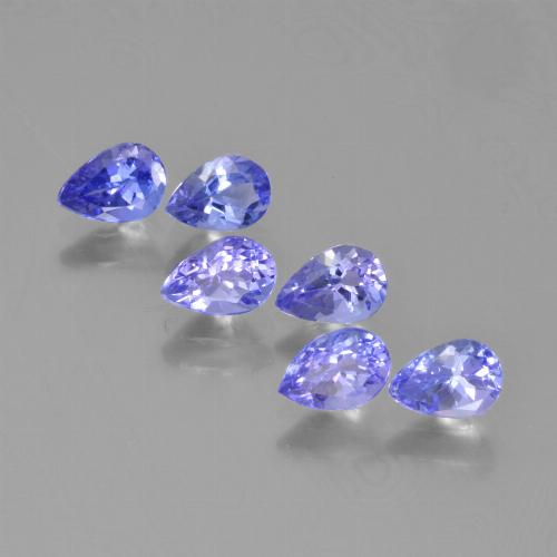 Bleu électrique Tanzanite gemme - 0.4ct Poire facette (ID: 454091)