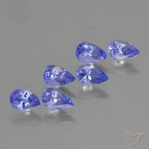 2.66ctw Natural Violet Blue Tanzanite, Pear Shape, VS