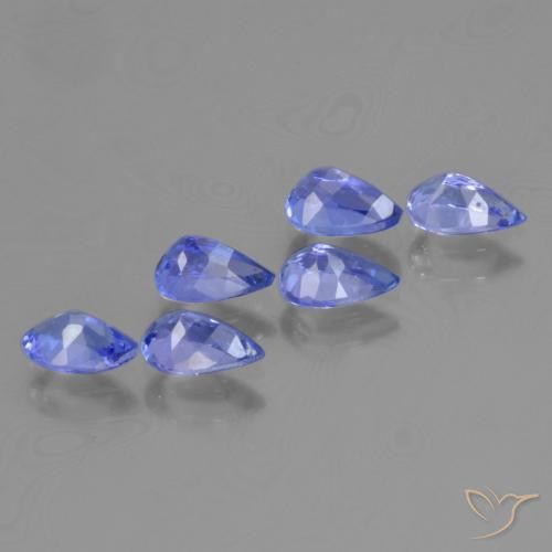 Tanzanite Gemstones in 6 x 4 mm (calibrated) Size for Sale, Tanzanite Stones in Violet Blue Color