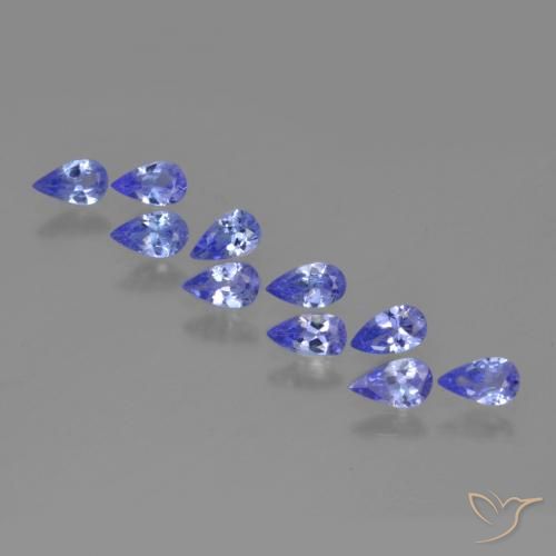 1.72ctw Natural Deep Blue Tanzanite, Pear Shape, VS