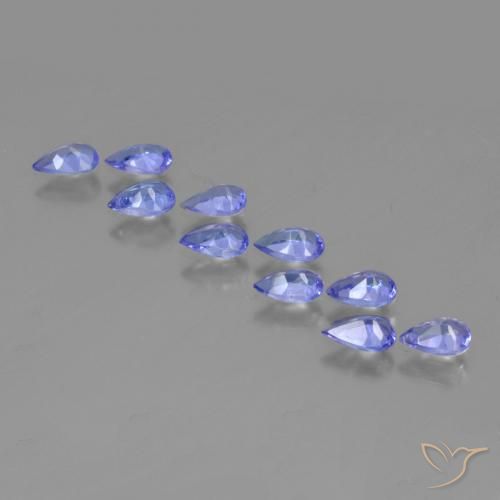 Tanzanite Gemstones in 4.8 x 2.8 mm Size for Sale, Tanzanite Stones in Deep Blue Color