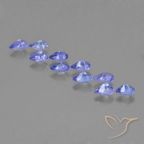 Tanzanite Gemstones in 4.7 x 2.9 mm Size for Sale, Tanzanite Stones in Deep Violet Blue Color
