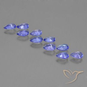 Tanzanite Gemstones in 5 x 3 mm (calibrated) Size for Sale, Tanzanite Stones in Intense Violet Blue Color
