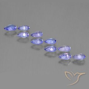 Tanzanite Gemstones in 5 x 3 mm (calibrated) Size for Sale, Tanzanite Stones in Intense Violet Blue Color