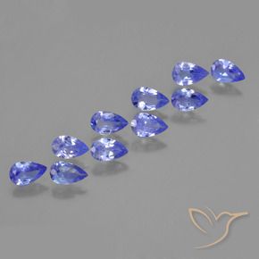2.25 ctw Blue Tanzanite Stones, Natural Tanzanite in Pear Facet Shape for Sale