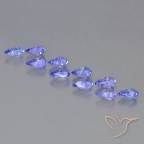Tanzanite Gemstones in 5 x 3.1 mm Size for Sale, Tanzanite Stones in Intense Violet Blue Color