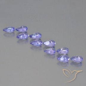 Tanzanite Gemstones in 5 x 3 mm (calibrated) Size for Sale, Tanzanite Stones in Intense Violet Blue Color