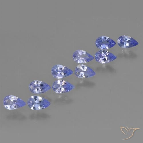 1.95ctw Natural Intense Violet Blue Tanzanite, Pear Shape, VS
