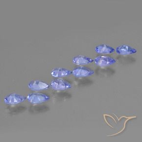 Tanzanite Gemstones in 4.8 x 3.1 mm Size for Sale, Tanzanite Stones in Intense Violet Blue Color