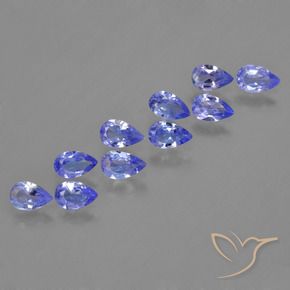 1.93 ctw Blue Tanzanite Stones, Natural Tanzanite in Pear Facet Shape for Sale