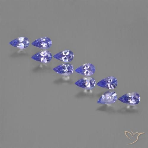 2.32ctw Natural Intense Violet Blue Tanzanite, Pear Shape, VS