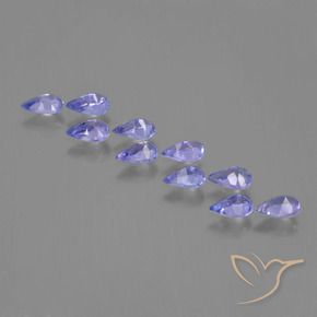 Tanzanite Gemstones in 5.2 x 3.2 mm Size for Sale, Tanzanite Stones in Intense Violet Blue Color