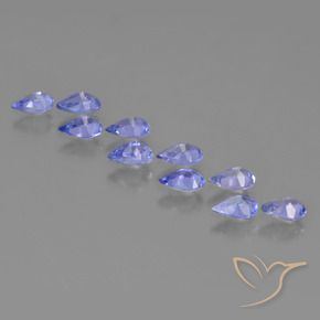Tanzanite Gemstones in 4.6 x 2.9 mm Size for Sale, Tanzanite Stones in Intense Violet Blue Color