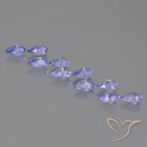 Tanzanite Gemstones in 5.1 x 3.2 mm Size for Sale, Tanzanite Stones in Intense Violet Blue Color