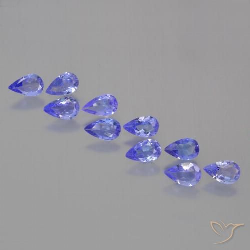 1.98ctw Natural Intense Violet Blue Tanzanite, Pear Shape, VS