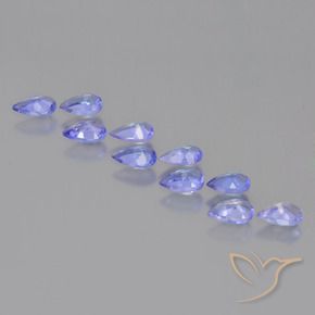 Tanzanite Gemstones in 5 x 3 mm (calibrated) Size for Sale, Tanzanite Stones in Intense Violet Blue Color