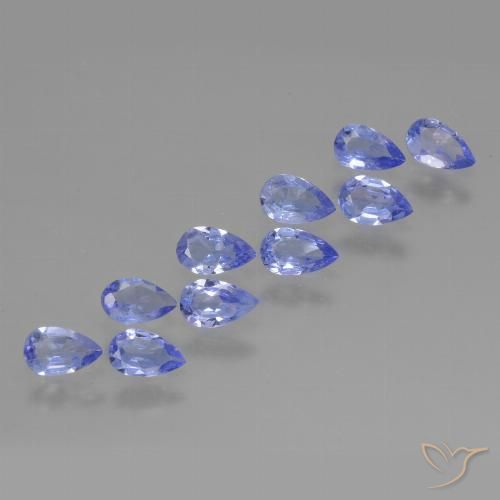 1.95ctw Natural Intense Violet Blue Tanzanite, Pear Shape, VS