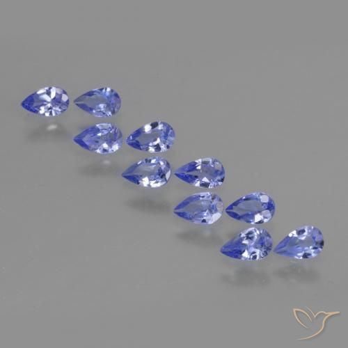 1.90 ctw Blue Tanzanite Stones, Natural Tanzanite in Pear Facet Shape for Sale