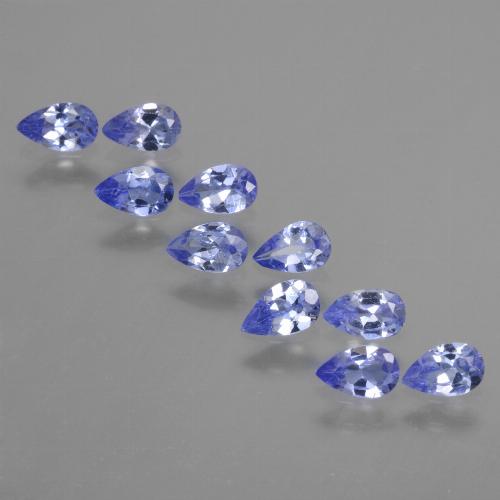2.00 ctw Blue Tanzanite Gemstones, Tanzanite Gems in Pear Facet Shape for Sale.