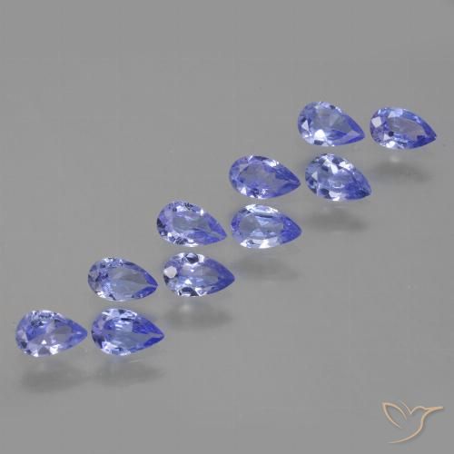 2.01ctw Natural Intense Violet Blue Tanzanite, Pear Shape, VS