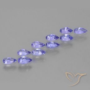 Tanzanite Gemstones in 5 x 3 mm (calibrated) Size for Sale, Tanzanite Stones in Intense Violet Blue Color