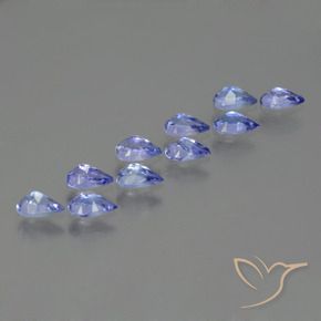 Tanzanite Gemstones in 5.2 x 3.2 mm Size for Sale, Tanzanite Stones in Intense Violet Blue Color