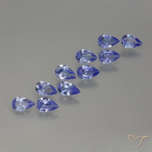 2.16 ct Blue Tanzanite, 5.1 x 3.2 mm Pear Cut From Tanzania, Photo A
