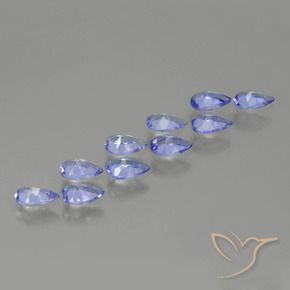 Tanzanite Gemstones in 5.1 x 3.2 mm Size for Sale, Tanzanite Stones in Intense Violet Blue Color