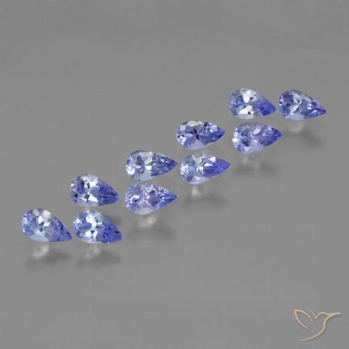 2.36ctw Natural Violet Blue Tanzanite, Pear Shape, VS
