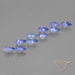Tanzanite Gemstones in 5.1 x 3.2 mm Size for Sale, Tanzanite Stones in Deep Violet Blue Color