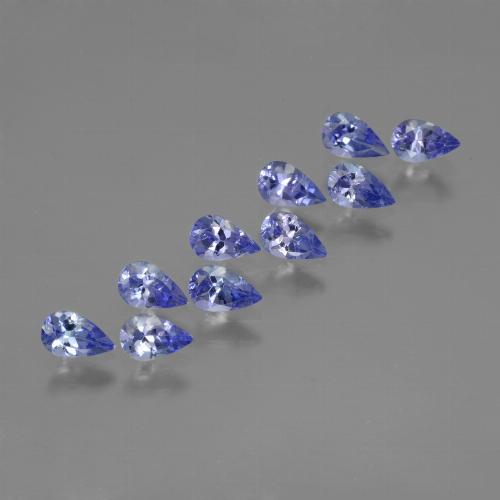 tiefblau Tansanit Edelstein - 0.3ct Birnen Schliff (ID: 454381)