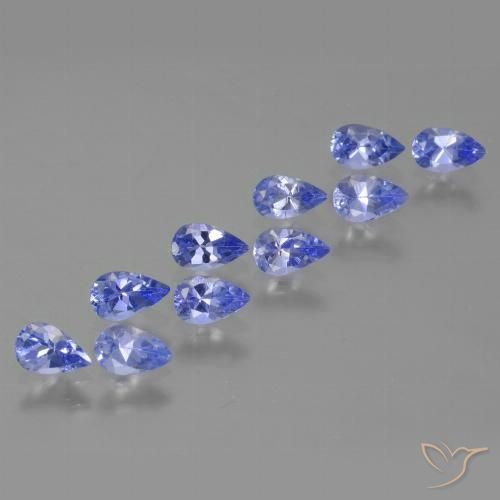 2.26ctw Natural Pastel Blue Tanzanite, Pear Shape, VS