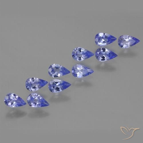2.00ctw Natural Deep Blue Tanzanite, Pear Shape, VS