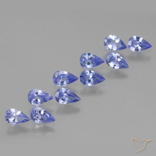 2.01ctw Natural Intense Violet Blue Tanzanite, Pear Shape, VS