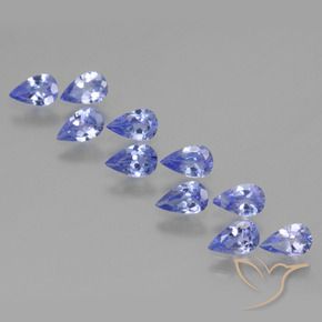 2.01 ctw Blue Tanzanite Stones, Natural Tanzanite in Pear Facet Shape for Sale