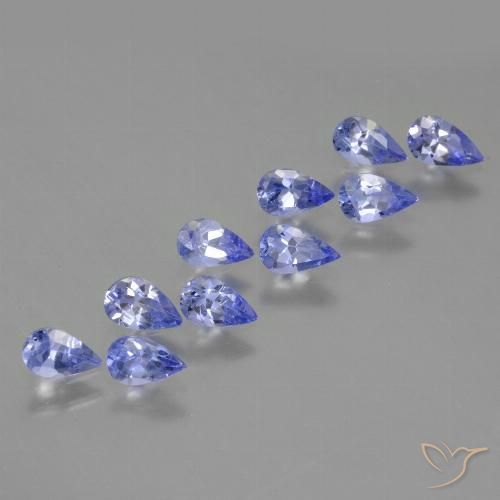 2.15ctw Natural Medium Blue Tanzanite, Pear Shape, VS