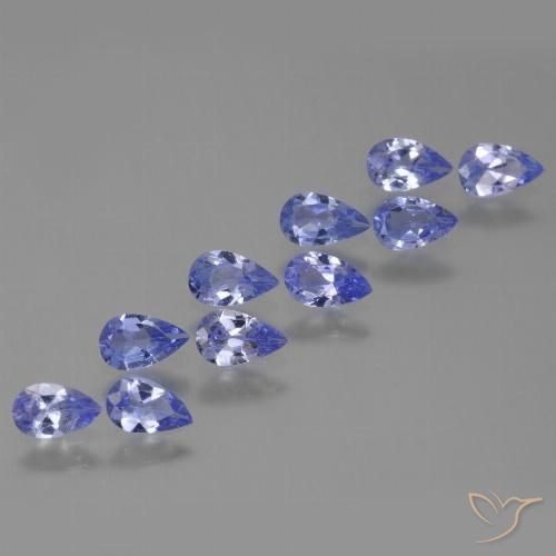1.93ctw Natural Intense Violet Blue Tanzanite, Pear Shape, VS