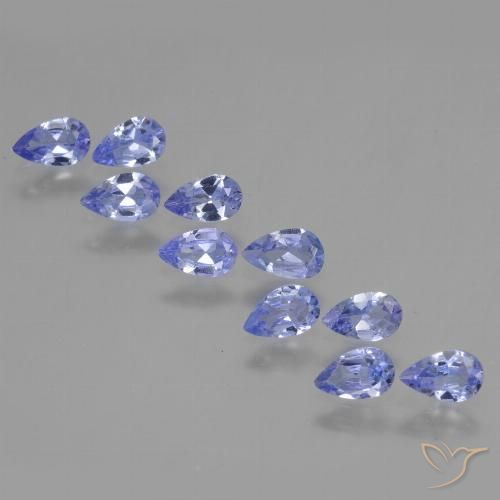 2.00ctw Natural Violet Blue Tanzanite, Pear Shape, VS