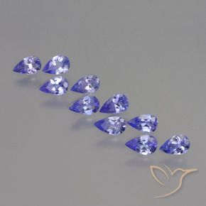 2.24 ctw Blue Tanzanite Stones, Natural Tanzanite in Pear Facet Shape for Sale