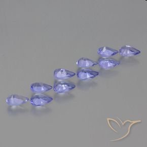 Tanzanite Gemstones in 5.2 x 3.2 mm Size for Sale, Tanzanite Stones in Intense Violet Blue Color
