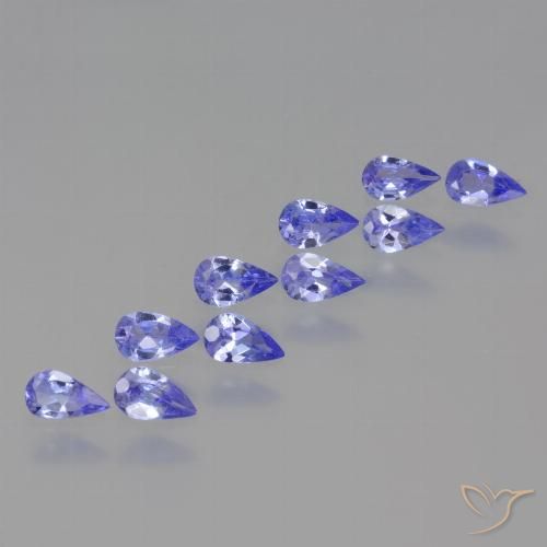 1.81ctw Natural Intense Violet Blue Tanzanite, Pear Shape, VS