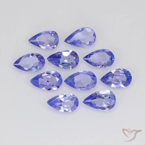 1.81 ctw Blue Tanzanite Stones, Natural Tanzanite in Pear Facet Shape for Sale