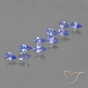 1.88 ctw Blue Tanzanite Stones, Natural Tanzanite in Pear Facet Shape for Sale