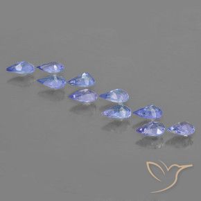 Tanzanite Gemstones in 5.2 x 3.1 mm Size for Sale, Tanzanite Stones in Intense Violet Blue Color