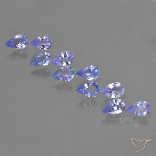 2.01ctw Natural Violet Blue Tanzanite, Pear Shape, VS