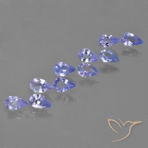 2.01 ctw Blue Tanzanite Stones, Natural Tanzanite in Pear Facet Shape for Sale