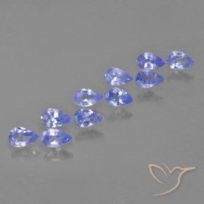 1.76 ctw Blue Tanzanite Stones, Natural Tanzanite in Pear Facet Shape for Sale