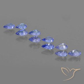 Tanzanite Gemstones in 5.1 x 3.2 mm Size for Sale, Tanzanite Stones in Deep Purple Blue Color